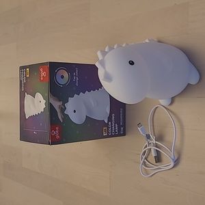 NIB Globe Tommy Dinosaur LED Color Changing Light with USB Charger BPA FREE